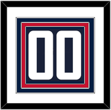 Washington Number (Back) - Alternate Blue (2021-2024) - Triple Mat 1