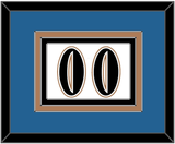 Washington Number (Back) - Home White (1995-2007) - Triple Mat 3