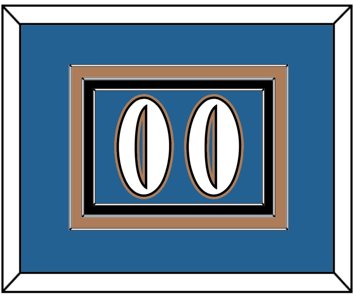 Washington Number (Back) - Road Blue (1995-2000) - Premier Tier 2