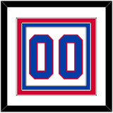 Washington Number (Back) - Alternate White (2011-2015) - Triple Mat 1