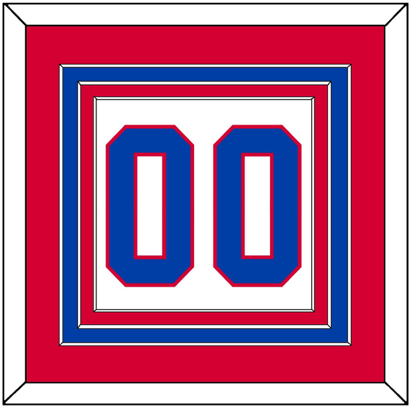 Washington Number (Back) - Alternate White (2011-2015) - Triple Mat 2