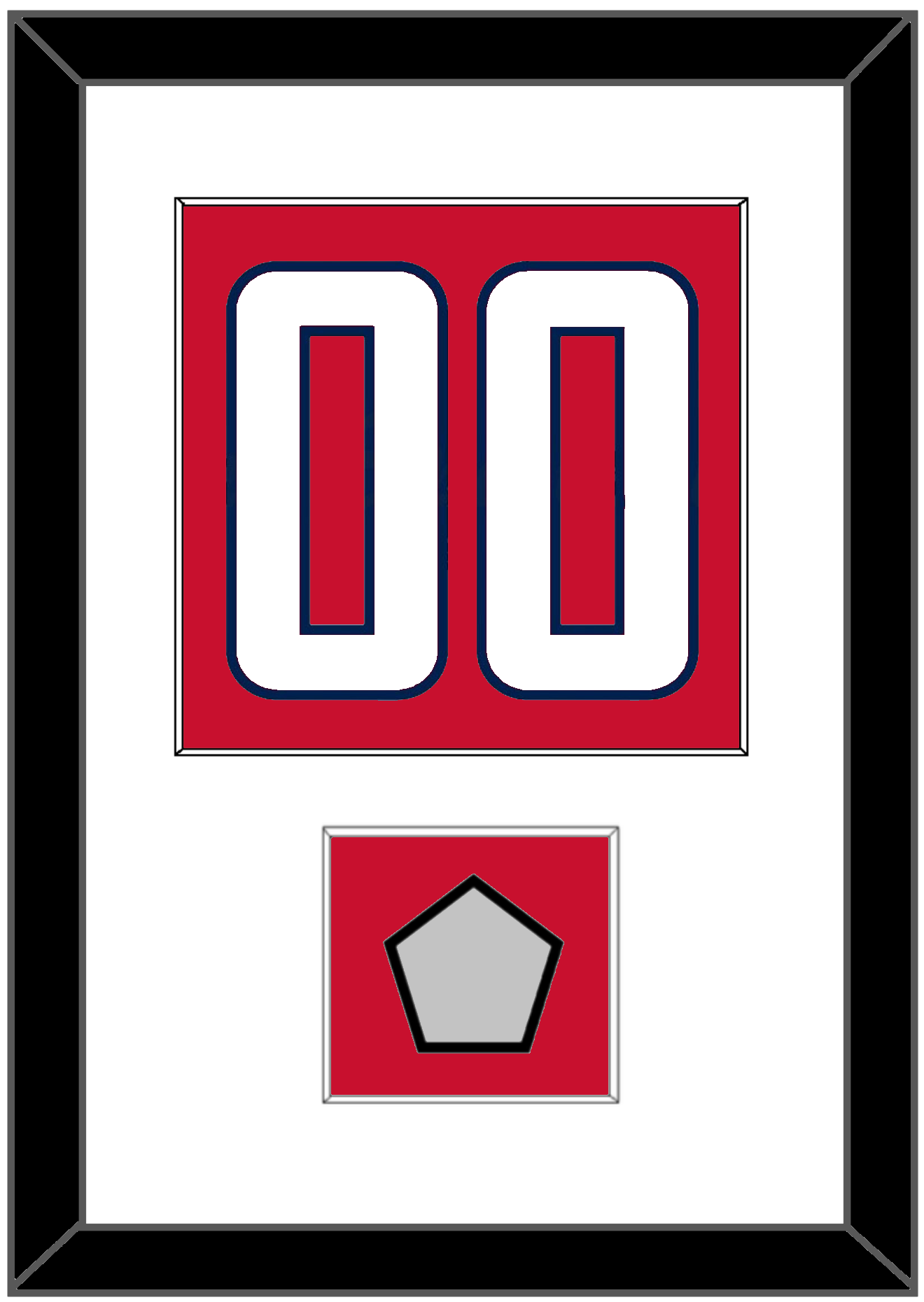 Washington Number (Back) & Stanley Cup Champions Patch - Home Red - Essential Tier 1