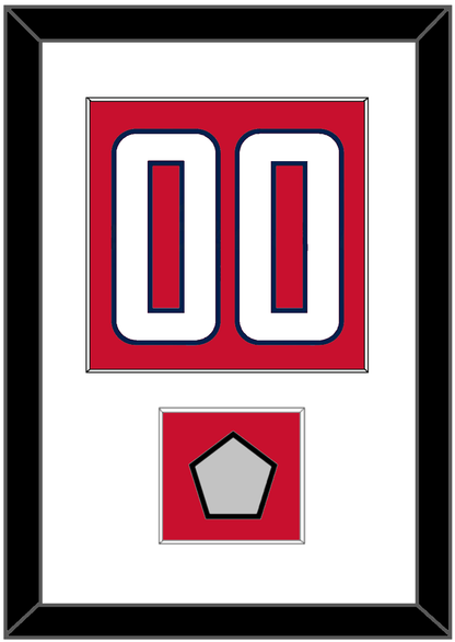 Washington Number (Back) & Stanley Cup Champions Patch - Home Red - Essential Tier 1