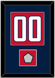 Washington Number (Back) & Stanley Cup Finals Patch - Home Red - Single Mat 2