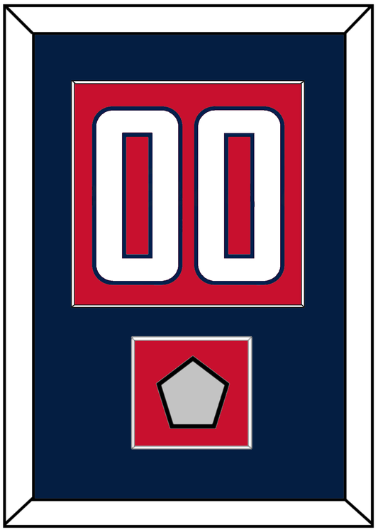 Washington Number (Back) & Stanley Cup Finals Patch - Home Red - Essential Tier 2
