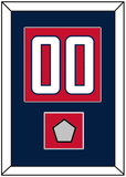 Washington Number (Back) & Stanley Cup Finals Patch - Home Red - Single Mat 2