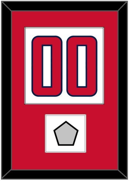 Washington Number (Back) & Stanley Cup Champions Patch - Road White - Essential Tier 1