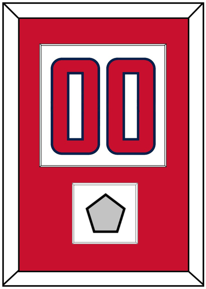 Washington Number (Back) & Stanley Cup Finals Patch - Road White - Essential Tier 1
