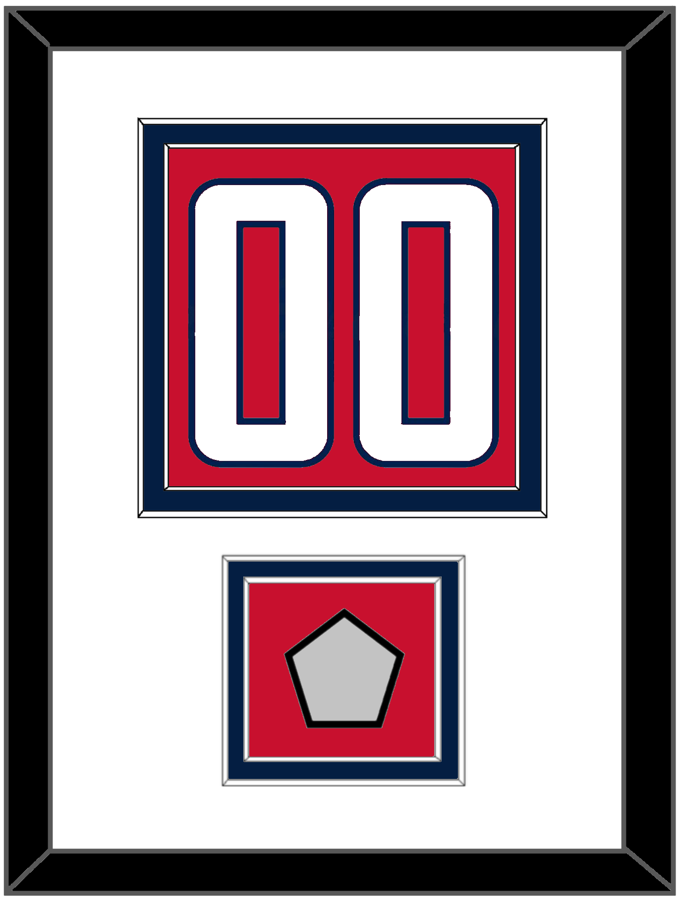 Washington Number (Back) & Stanley Cup Champions Patch - Home Red - Signature Tier 1