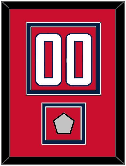 Washington Number (Back) & Stanley Cup Champions Patch - Home Red - Signature Tier 2