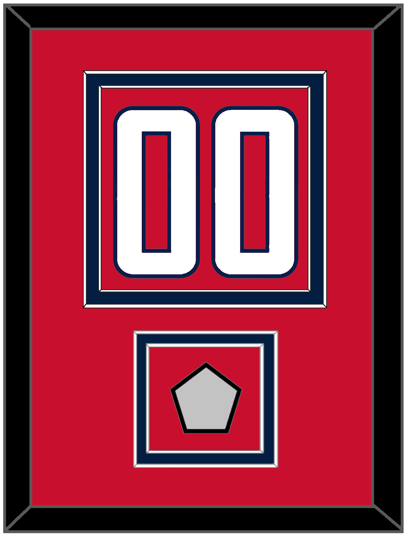 Washington Number (Back) & Stanley Cup Finals Patch - Home Red - Signature Tier 2