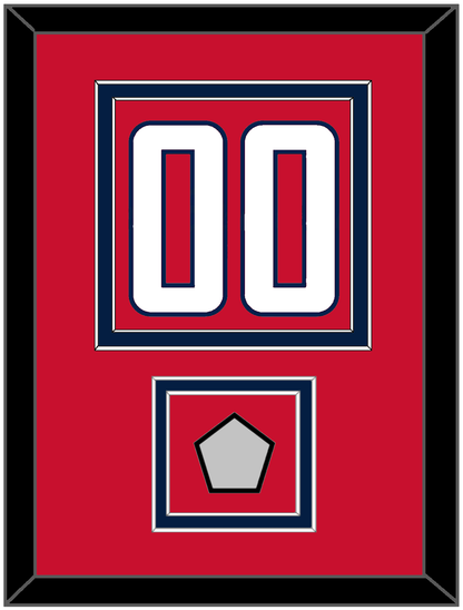 Washington Number (Back) & Stanley Cup Finals Patch - Home Red - Signature Tier 2