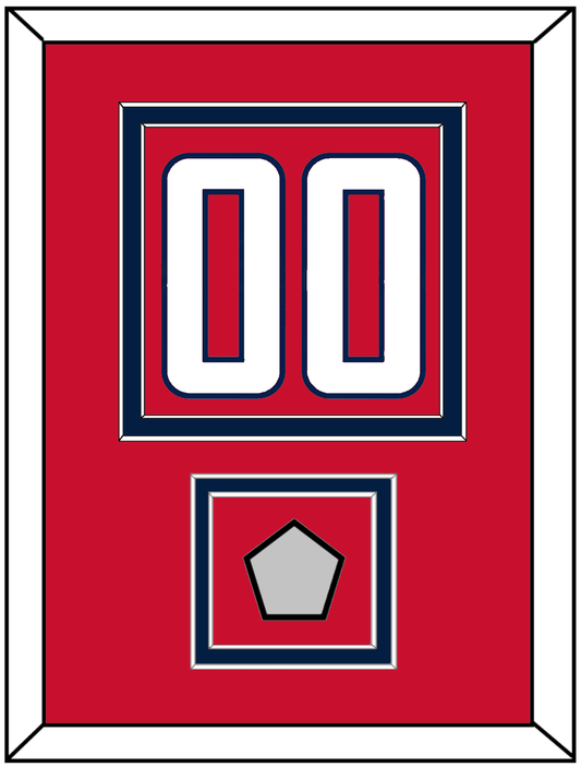 Washington Number (Back) & Stanley Cup Champions Patch - Home Red - Signature Tier 2