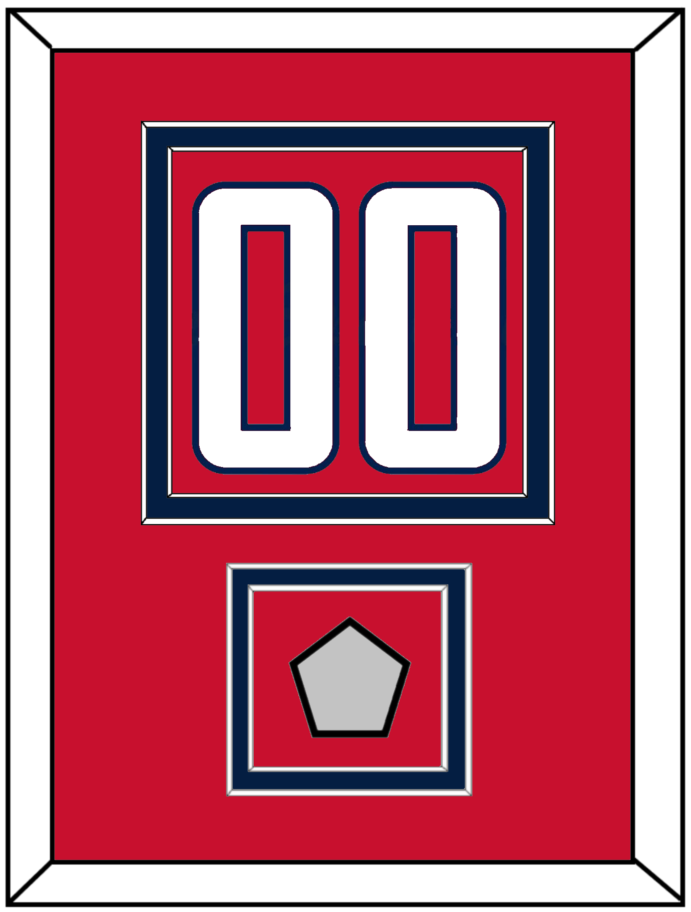 Washington Number (Back) & Stanley Cup Finals Patch - Home Red - Signature Tier 2