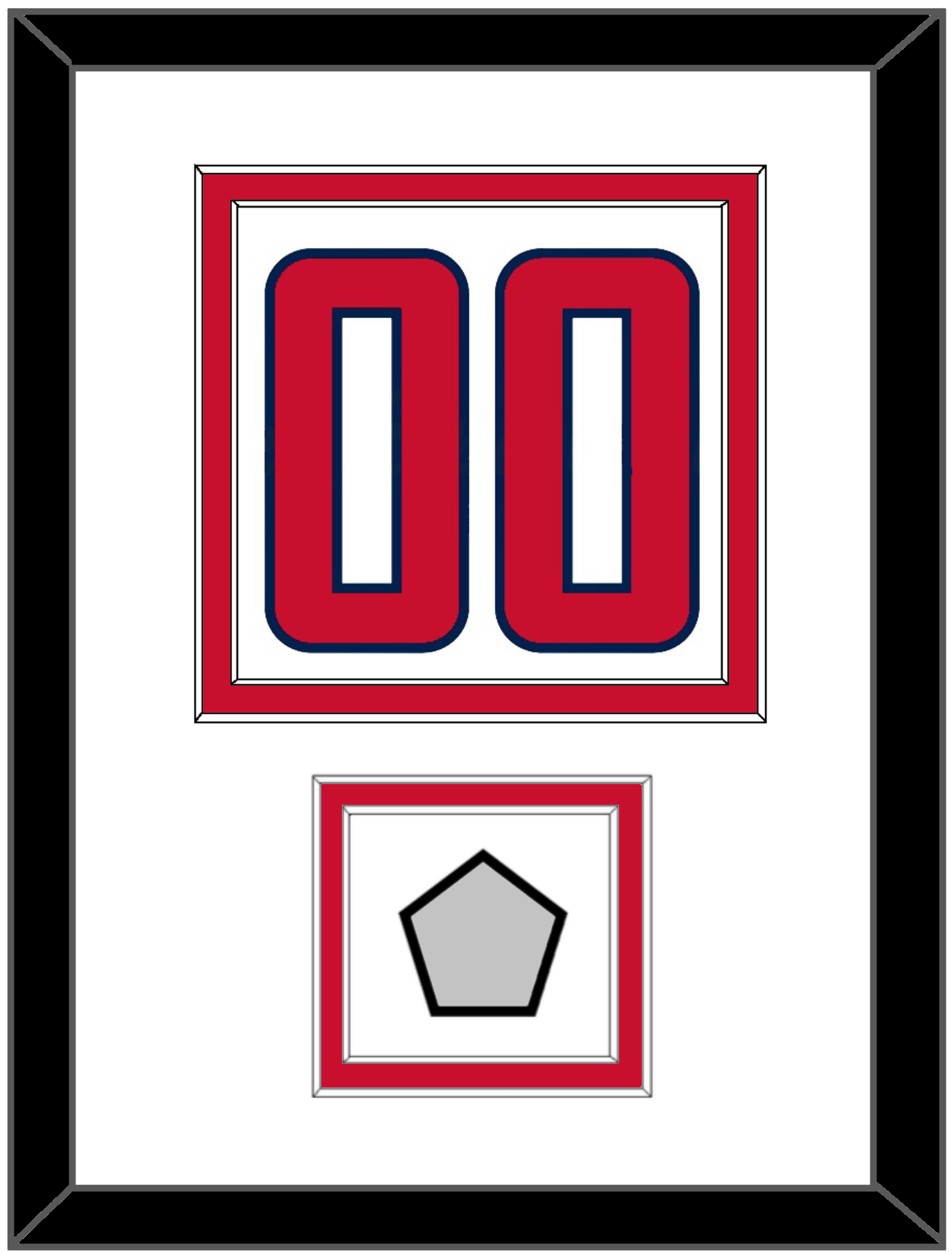 Washington Number (Back) & Stanley Cup Champions Patch - Road White - Signature Tier 1