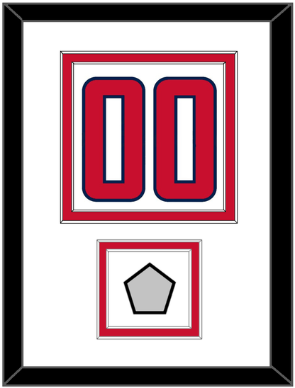 Washington Number (Back) & Stanley Cup Champions Patch - Road White - Signature Tier 1