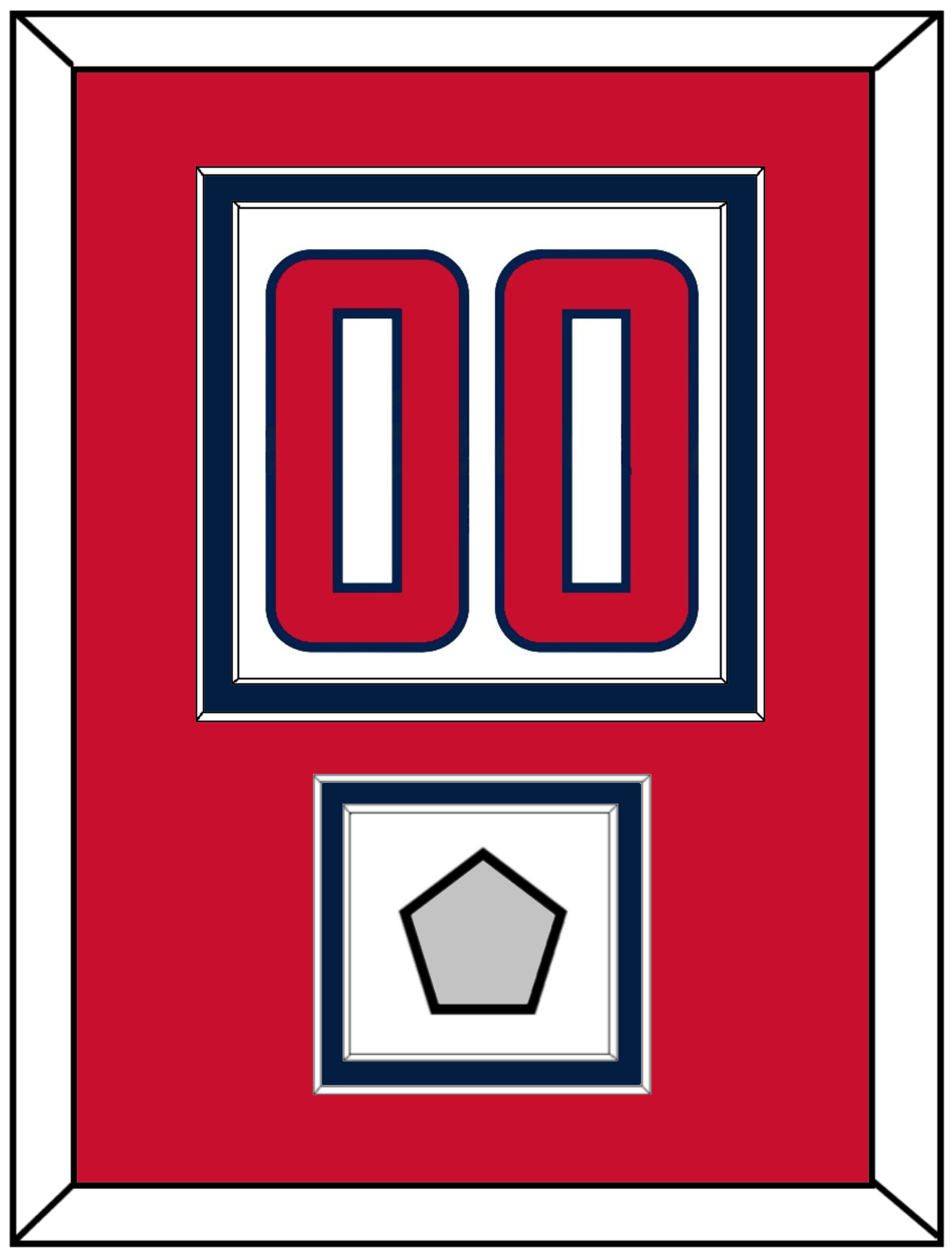 Washington Number (Back) & Stanley Cup Champions Patch - Road White - Signature Tier 3
