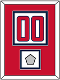 Washington Number (Back) & Stanley Cup Champions Patch - Road White - Double Mat 3