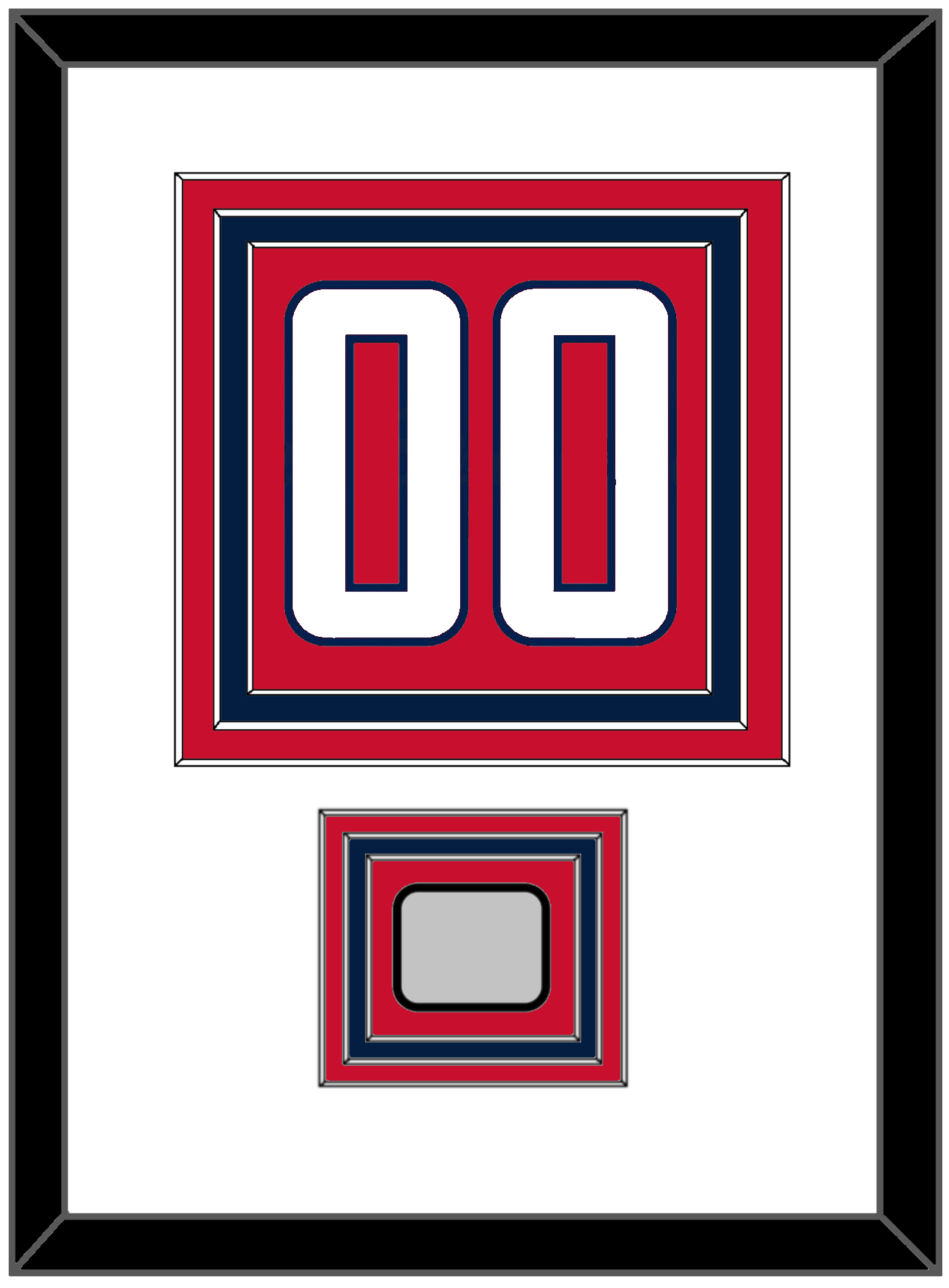 Washington Number (Back) & Stanley Cup Champions Patch - Home Red - Premier Tier 1