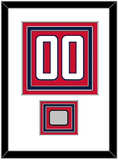 Washington Number (Back) & Stanley Cup Champions Patch - Home Red - Premier Tier 1
