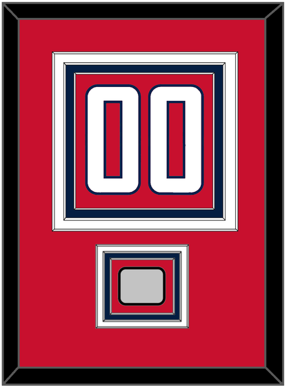 Washington Number (Back) & Stanley Cup Finals Patch - Home Red - Premier Tier 2