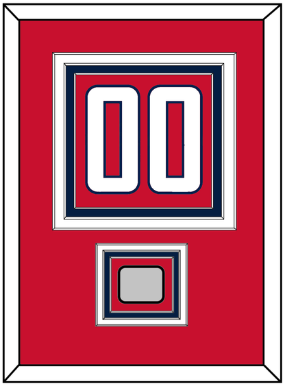 Washington Number (Back) & Stanley Cup Finals Patch - Home Red - Premier Tier 2