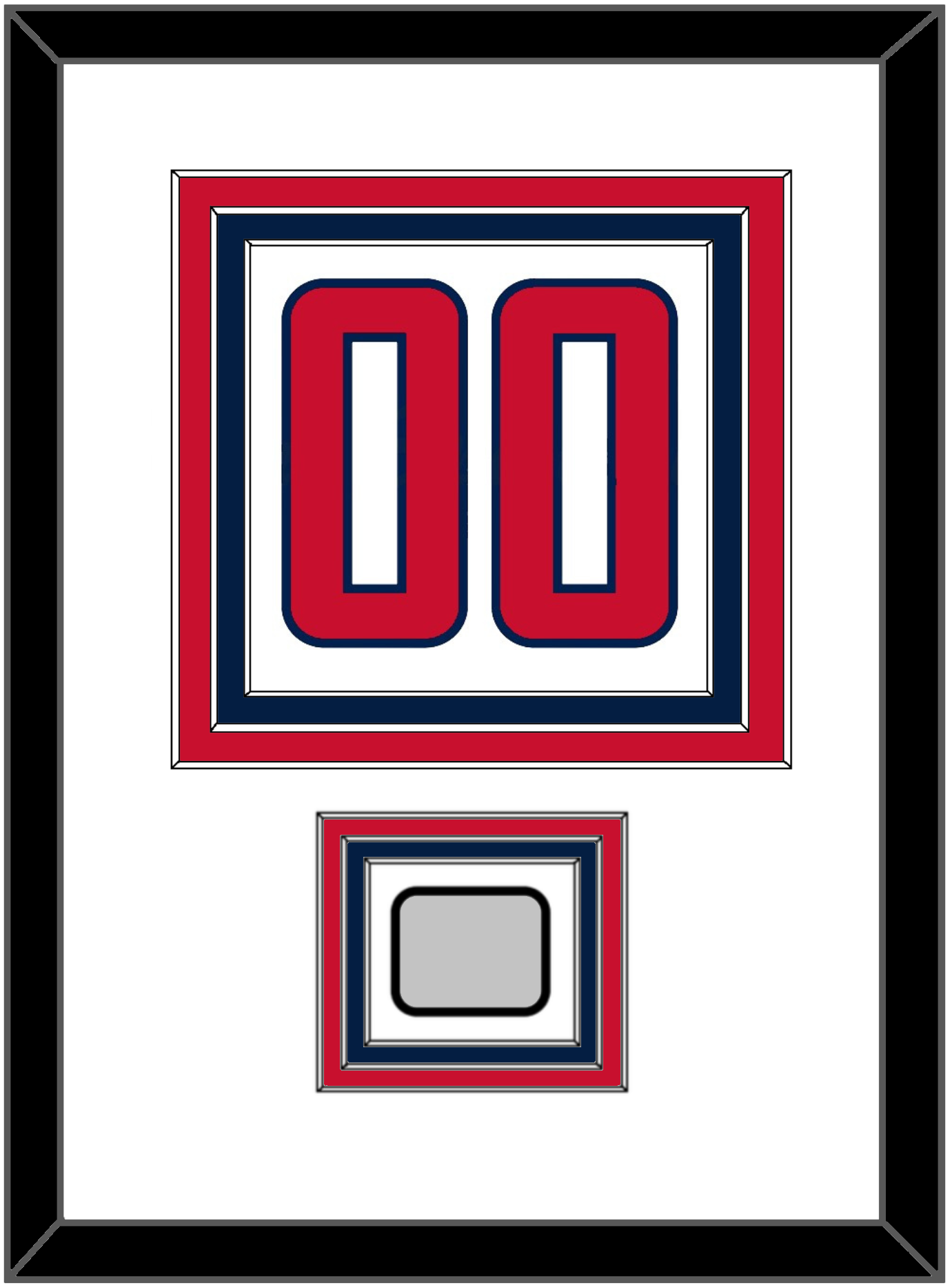 Washington Number (Back) & Stanley Cup Finals Patch - Road White - Premier Tier 1