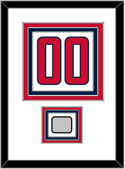 Washington Number (Back) & Stanley Cup Finals Patch - Road White - Premier Tier 1