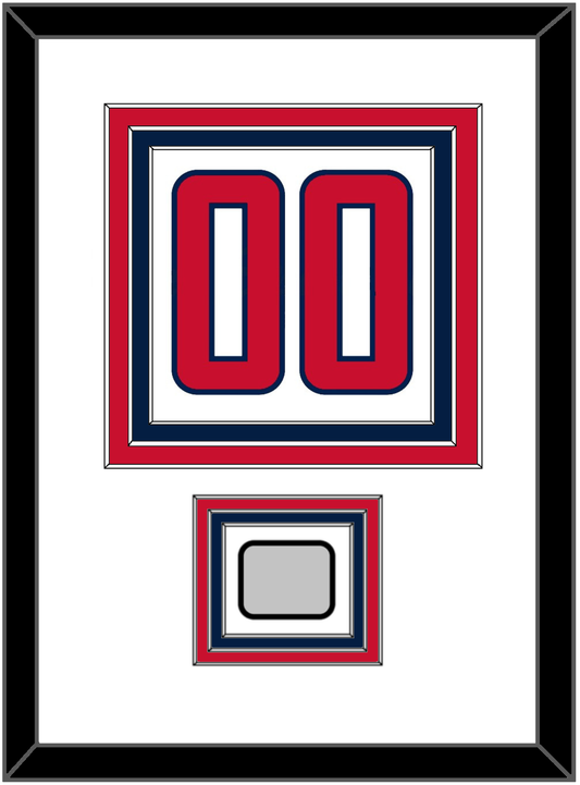 Washington Number (Back) & Stanley Cup Finals Patch - Road White - Premier Tier 1