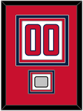 Washington Number (Back) & Stanley Cup Champions Patch - Road White - Triple Mat 2