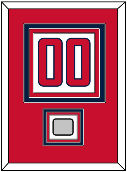 Washington Number (Back) & Stanley Cup Champions Patch - Road White - Premier Tier 2