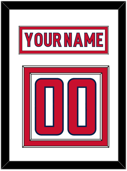 Washington Nameplate & Number (Back) - Road White - Signature Tier 1