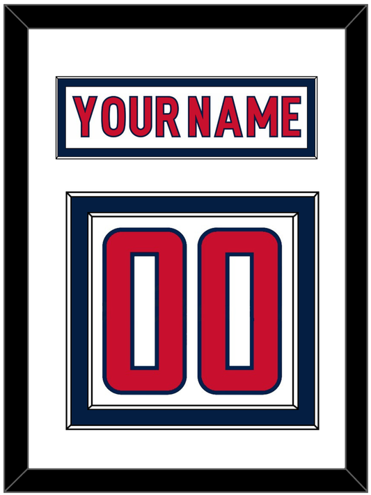 Washington Nameplate & Number (Back) - Road White - Signature Tier 2
