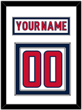 Washington Nameplate & Number (Back) - Road White - Double Mat 2