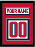 Washington Nameplate & Number (Back) - Road White - Double Mat 3