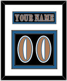 Washington Nameplate & Number (Back) - Road Black (1997-2007) - Double Mat 1