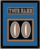 Washington Nameplate & Number (Back) - Road Black (1997-2007) - Double Mat 2