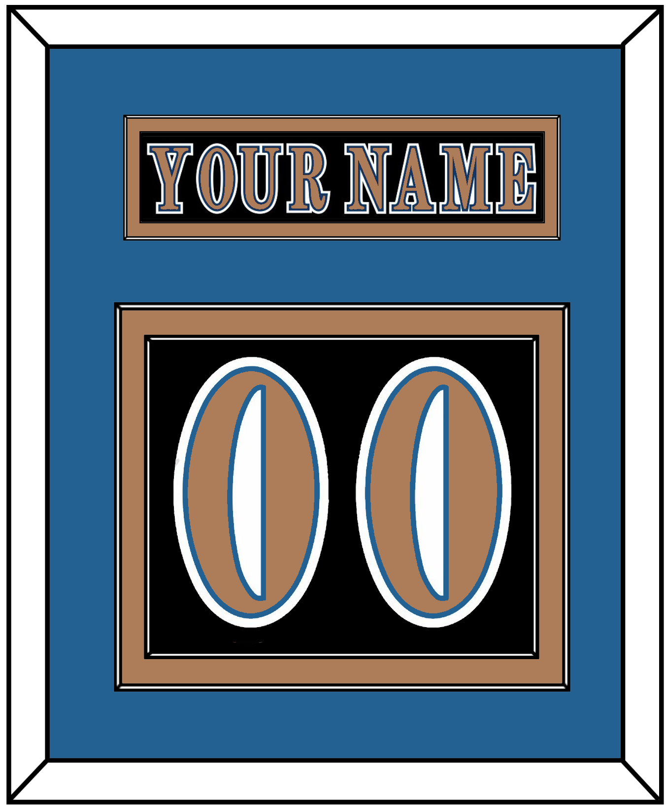 Washington Nameplate & Number (Back) - Road Black (1997-2007) - Signature Tier 2