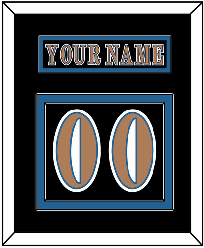 Washington Nameplate & Number (Back) - Road Black (1997-2007) - Signature Tier 3