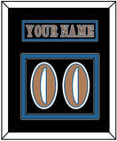 Washington Nameplate & Number (Back) - Road Black (1997-2007) - Double Mat 3