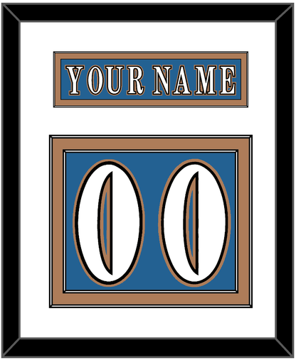 Washington Nameplate & Number (Back) - Road Blue (1995-2000) - Signature Tier 1