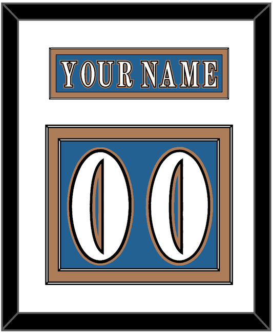 Washington Nameplate & Number (Back) - Road Blue (1995-2000) - Signature Tier 1