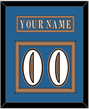 Washington Nameplate & Number (Back) - Road Blue (1995-2000) - Double Mat 2