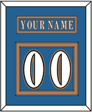 Washington Nameplate & Number (Back) - Road Blue (1995-2000) - Double Mat 2