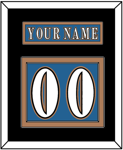 Washington Nameplate & Number (Back) - Road Blue (1995-2000) - Signature Tier 3