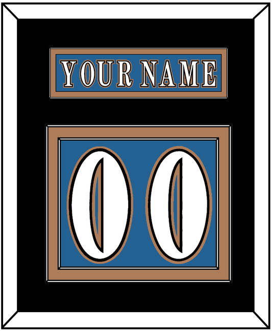 Washington Nameplate & Number (Back) - Road Blue (1995-2000) - Signature Tier 3