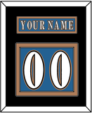 Washington Nameplate & Number (Back) - Road Blue (1995-2000) - Double Mat 3