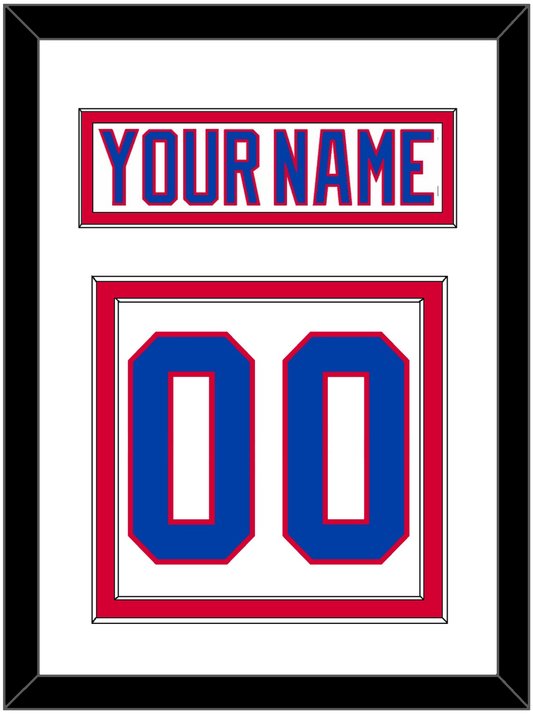 Washington Nameplate & Number (Back) - 2011 Winter Classic White - Signature Tier 1