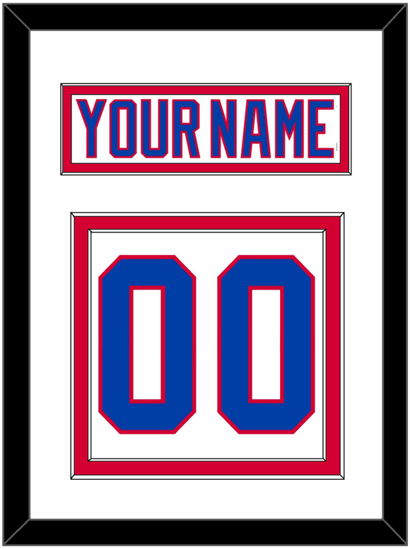 Washington Nameplate & Number (Back) - 2011 Winter Classic White - Double Mat 1