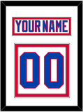 Washington Nameplate & Number (Back) - 2011 Winter Classic White - Double Mat 1